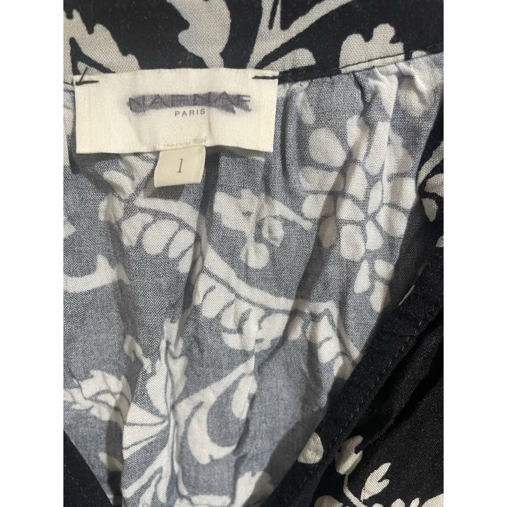 NAF‎ NAF Women's Cropped black white floral size 1 - Picture 2 of 6